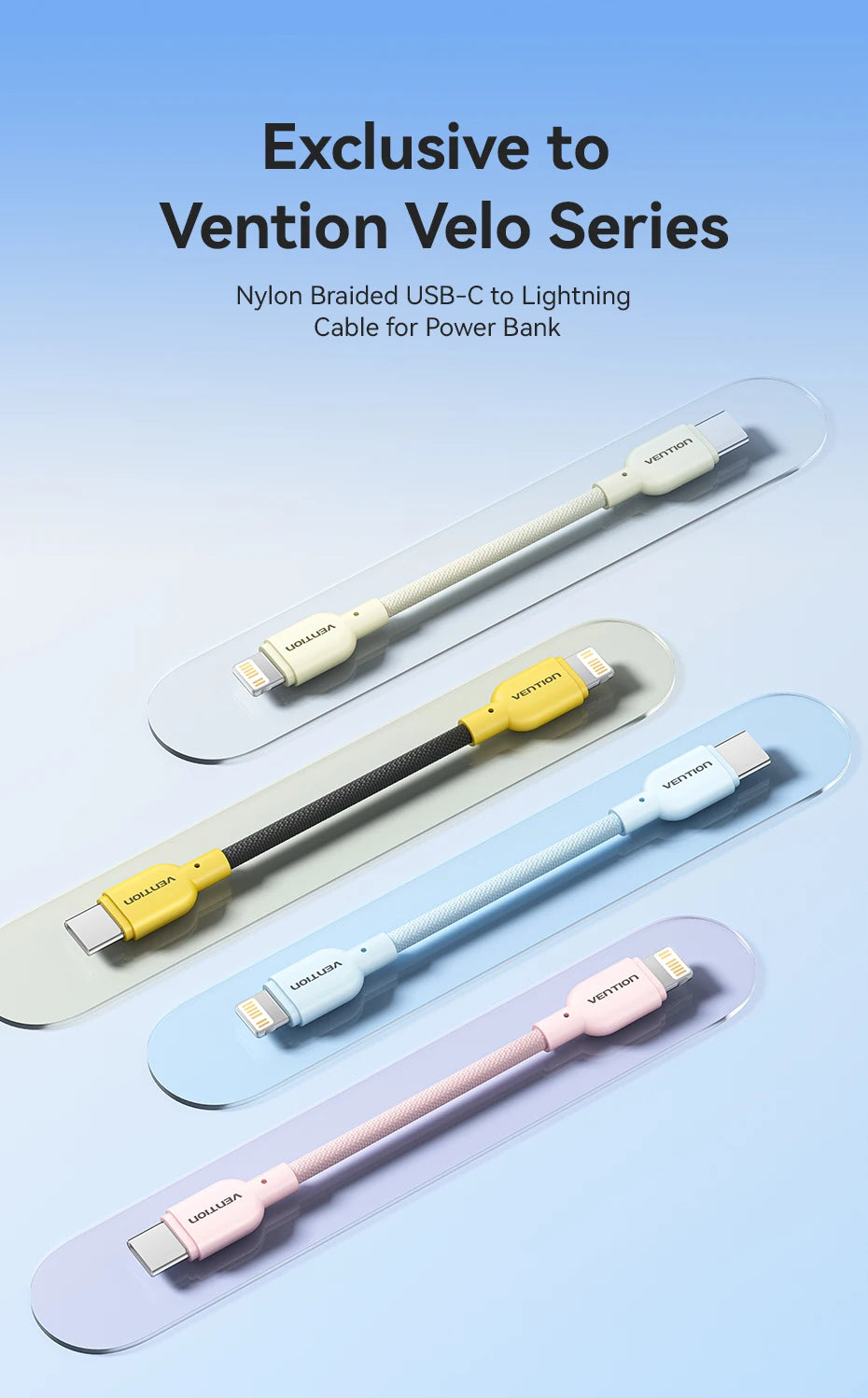 17cm Short USB Type C Cable 3A 27W Lightning Cable for iPhone 14 13 12 Power Bank Cable Fast Charging Data Cable