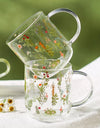 500ml Creative Glass Scale Handgrip Mug Breakfast Milk Coffee Couple Mug Home Tumbler Water Drinkware Fruit Juice Cups