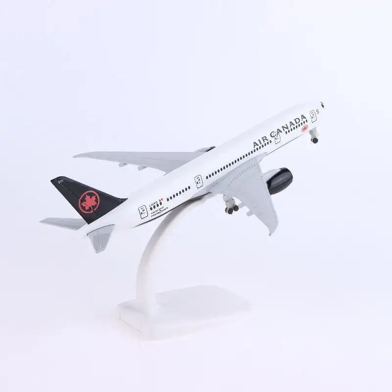 1 Set Alloy Metal Air Canada Airlines B787 Airways Diecast Airplanes Building Kit With Wheels 20cm Plane Model Toy