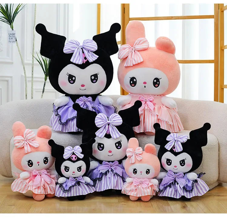 Cute Character Diamond Bow Plush Stuffed Doll Pillow Toy