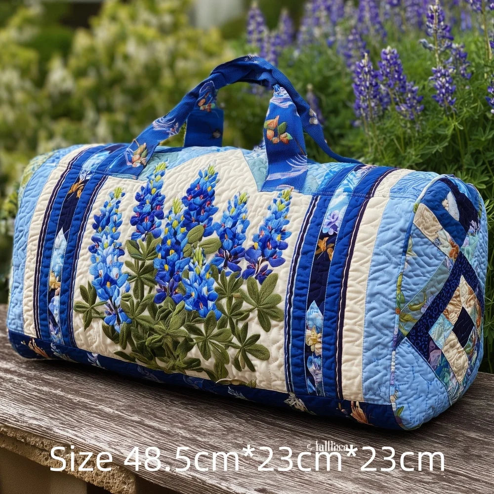 Fashion 3D Printed Quilted Travel Bag for Women Floral Tote Weekender Large Flower Pattern Carry On Handbag Vacation Bags