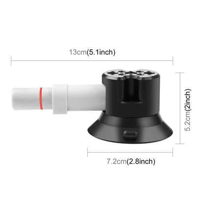 3 inch Car Single Pump Suction Cup Aluminum Alloy Mount with 1/4 & 3/8 Screw Hole for Gopro/ Insta360 and Other Cameras