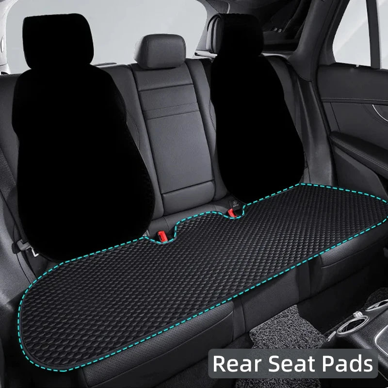 Summer Ice Silk Car Seat Covers Universal Front Rear Car Seat Cushion Auto Protect Mat Cooling Breathable Anti-slip Car Cover