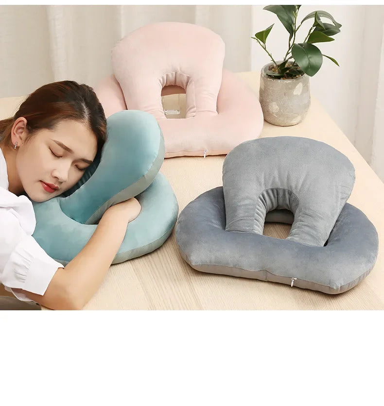 Officer Ice Silk Nap Pillow Pillow Style Summer Student Face down Sleep Pillow Office Nap Aid Soft Comfortable Home Goods