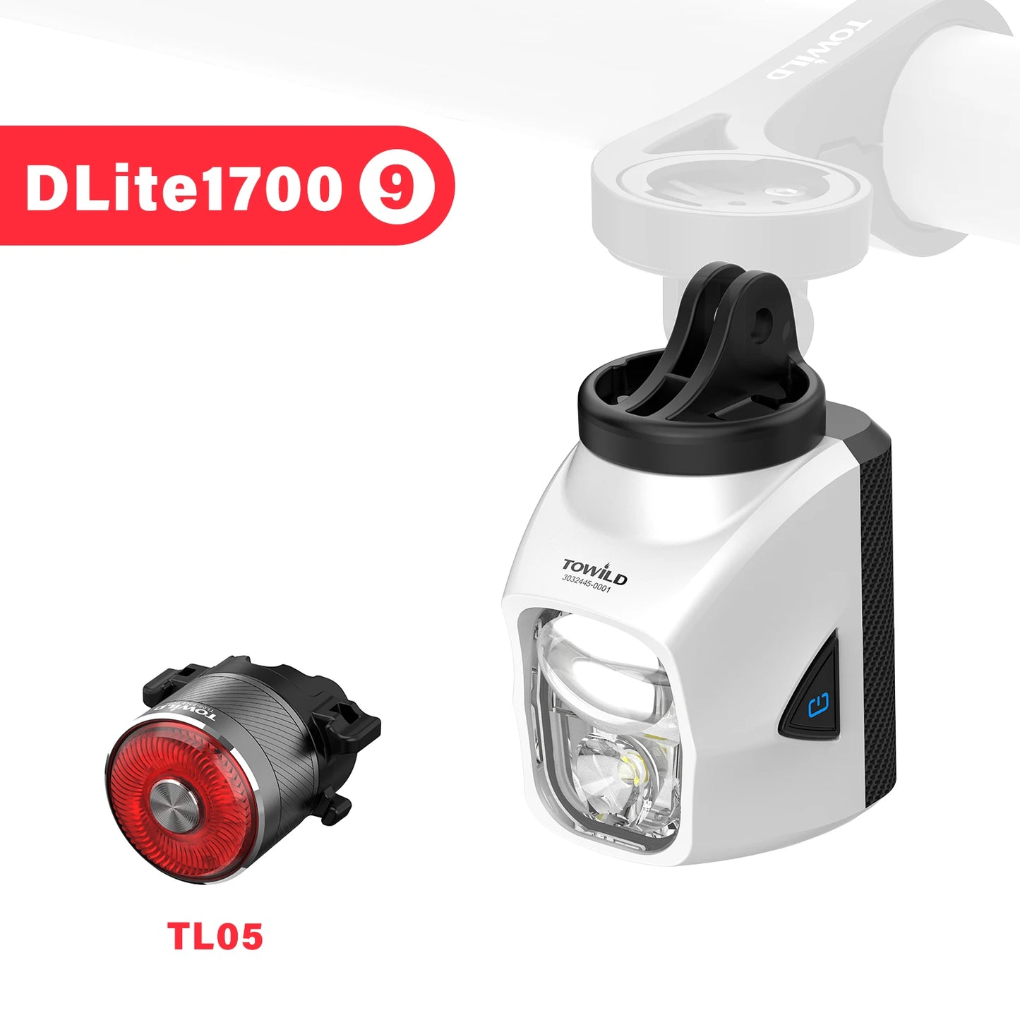 DL1200S/DL1700 Bicycle Light With Cut-Off Line Beam1900LM Rechargeable Front Light Power Bank Mtb Cycling Headlights