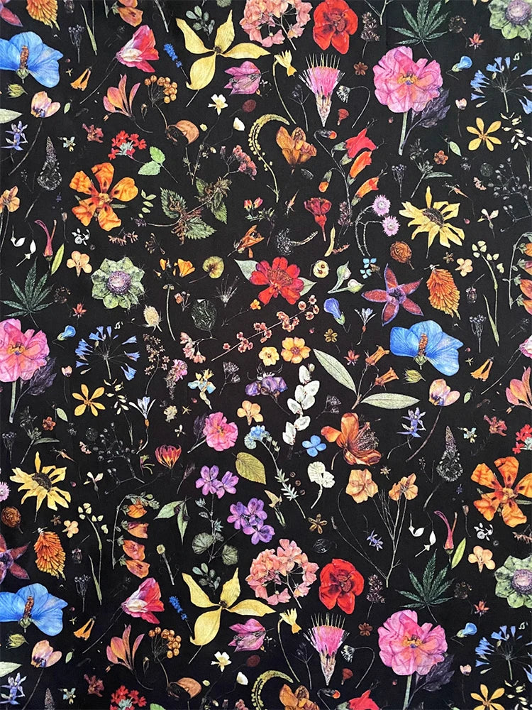 100% Cotton Poplin 80S Like Liberty Floral Eve cotton tana lawn fabric Sewing Making Women's Wear Dress Children Clothing Cloth