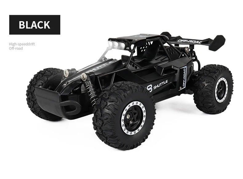 Remote Control Car RC Drift Racing 1:16 Vehicle Off Road Alloy 2.4G Radio High-Speed Trucks With LED Light Climbing Gift Toy