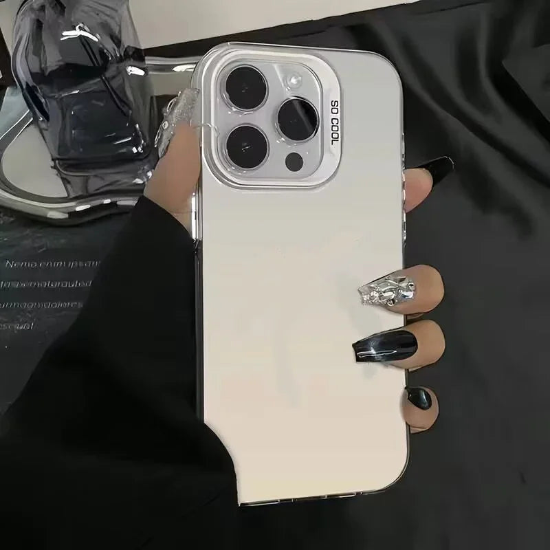 Luxury Matte Anti-drop Armour Phone Case for iPhone 17 16 15 14 Pro Max Air Lens protect Cover