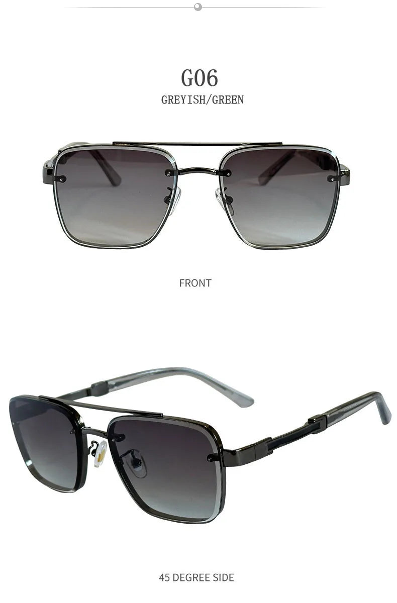 Square Frame Sunglasses With UV400 Protection