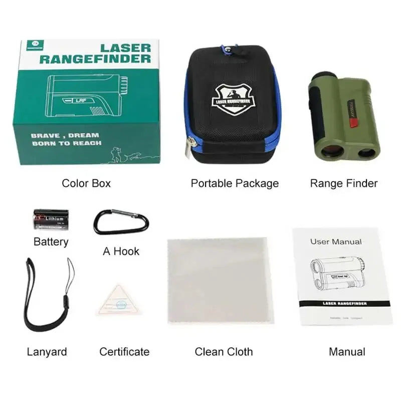 7X Laser Rangefinder 2000 Yard With OLED Red Display And 4 Modes