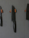1-4 PCS Elephant Wood Magnetic Knife Block Small Magnet Knife Holder Wall Mount Santoku Cleaver Slicing Kitchen Knife Rack Tools