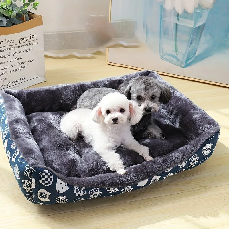 Animal Print Dog Sofa Bed Pet Mat