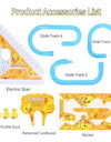 Kids Electric Small Duck Climbing Stairs Toy DIY Rail Racing Track Music Roller Coaster Duck Toy For Baby Kids Gift