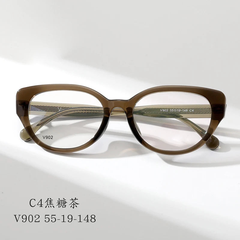 Cat Eye Butterfly Eyewear Fashion Retro Eyeglasses Luxury Acetate Optical Prescription Frames