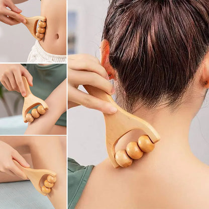 Face Massagers Gua Sha Tools Wood Therapy Meridian Massage Kit Roller Facial Lifting Masajeador Maderoterapia Scraper