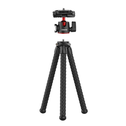 Flexible Tripod DSLR Smartphone DSLR Camera Tripod with Phone Mount Ballhead Vlog Tripods with Cold Shoe