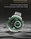 LCD Display Wristwatches Luxury Luminous Waterproof Steel Japanese Movement Watch for Men