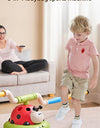 3 in 1 Ladybug Multifunction Exercise Machine Kids Jump Toss Toys Rocket Launcher Rope Sports Game Outdoor Educational Toy Gifts