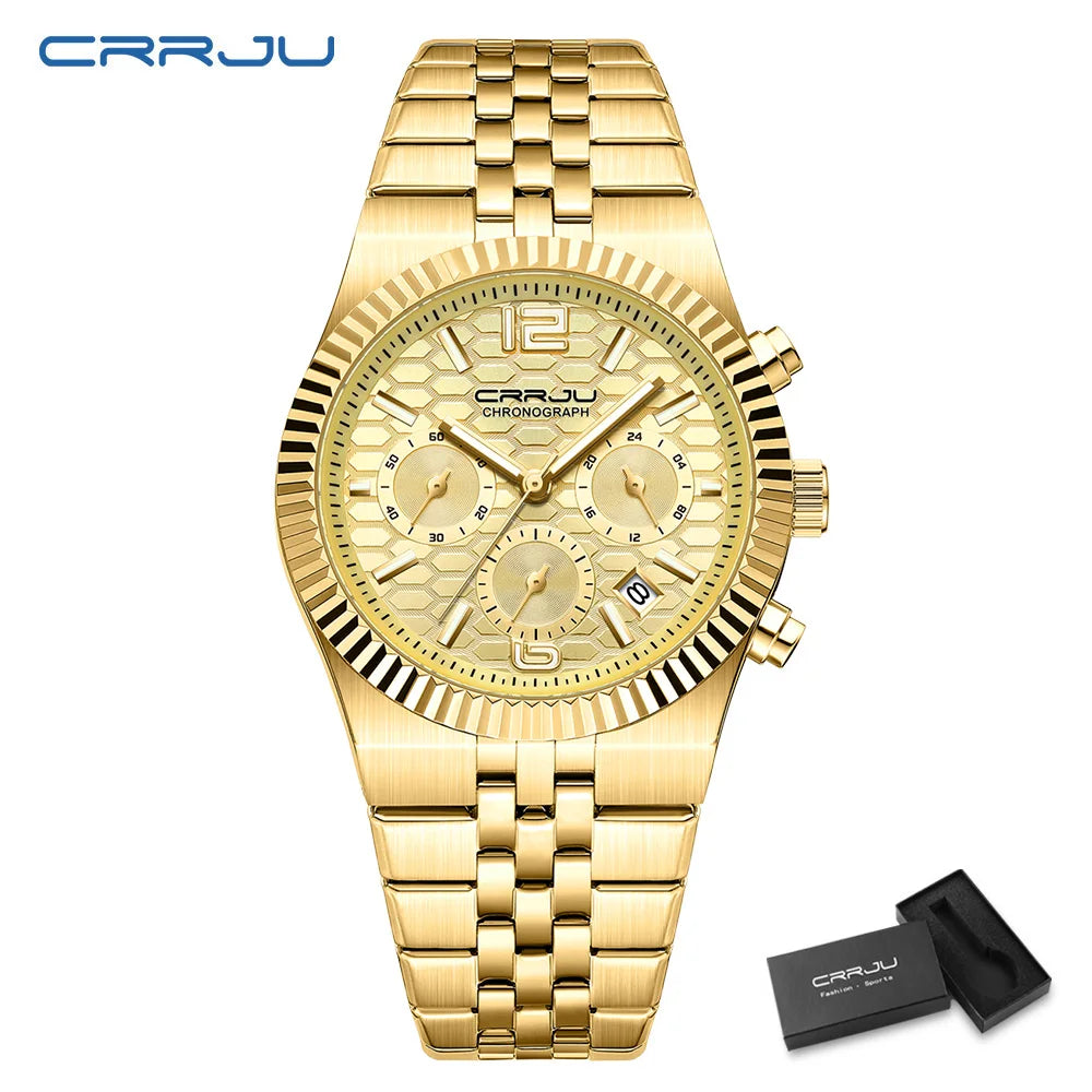 Classic Men's Automatic Date Watch Stainless Steel Quartz Elegant Round Case Luminous Versatile Fashion Night Light 2323