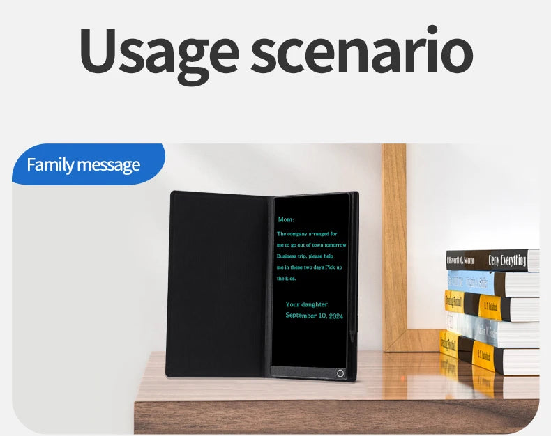 6.5 Inch Leather Case for Magic Tablet Full Screen Handwriting Induction Drawing Blackboard Erasable Meeting LCD sketches Pad