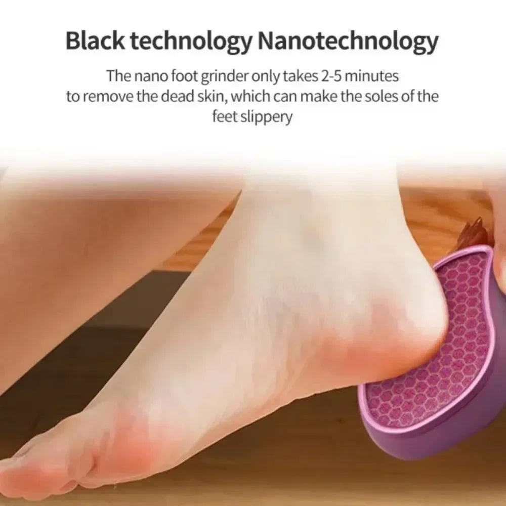 1PC Nano Glass Foot Plate File Exfoliate Foot Hard Dead Skin Pedicure Remover Scrubber Peeling Artifact Peeling Pedicure Tools