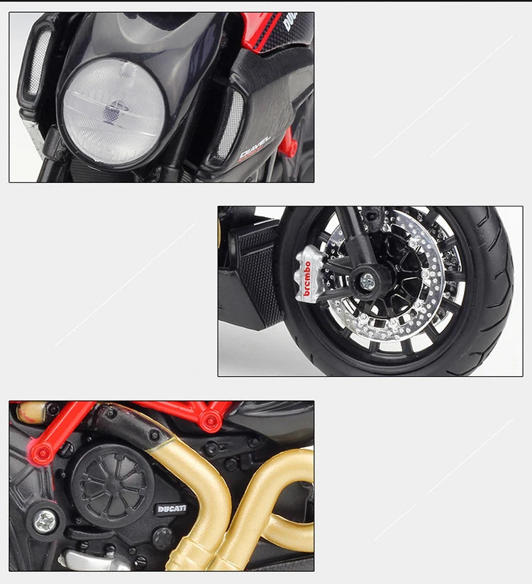 1 12 Scale Ducati Diavel Carbon Diecast Motorcycle Model