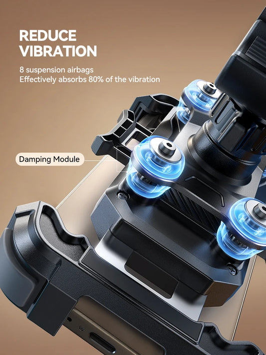 Motorcycle Phone Mount Anti Vibration Phone Holder for Motorcycle Handlebar Bike Phone Mount for iPhone for 4.7-7” Phone