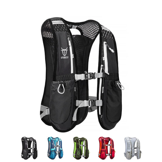 Trail Running Backpack 5L Ultra Lightweight Hydration Vest Breathable Functional Pack for Marathon Cycling Hiking