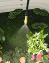 Free Bending Yellow Copper Mist Nozzle 8mm Straight Push Lock Joint Garden Watering Humidification Sprayer