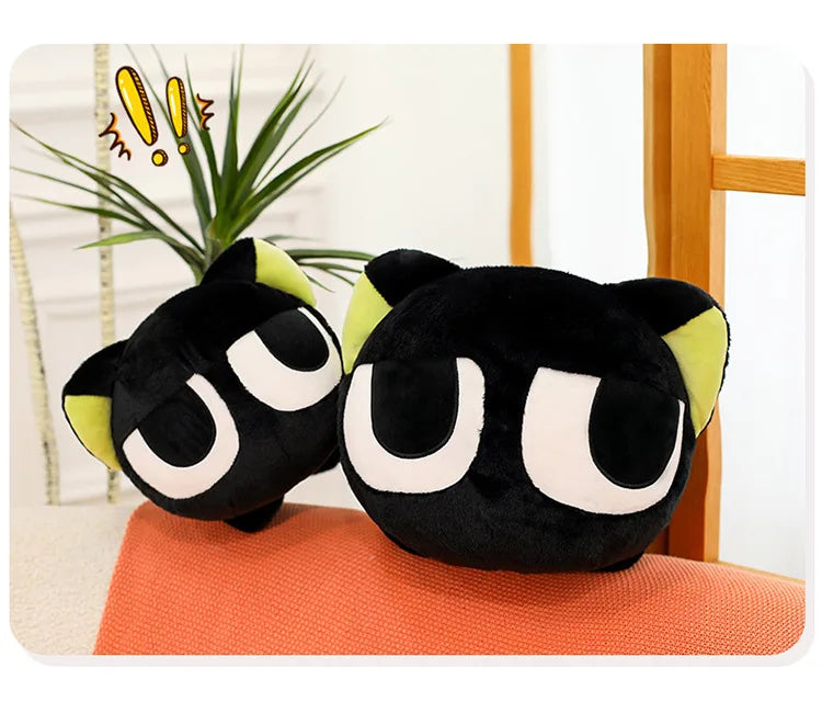 Cute Black Cat Character Plush Stuffed Doll Pillow Toy