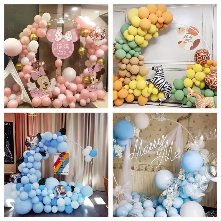 Metal Wedding Arche Circular Balloon Stand Party Decoration Backdrop Arch Birthday Party Balloon Arch  Shower Decoration