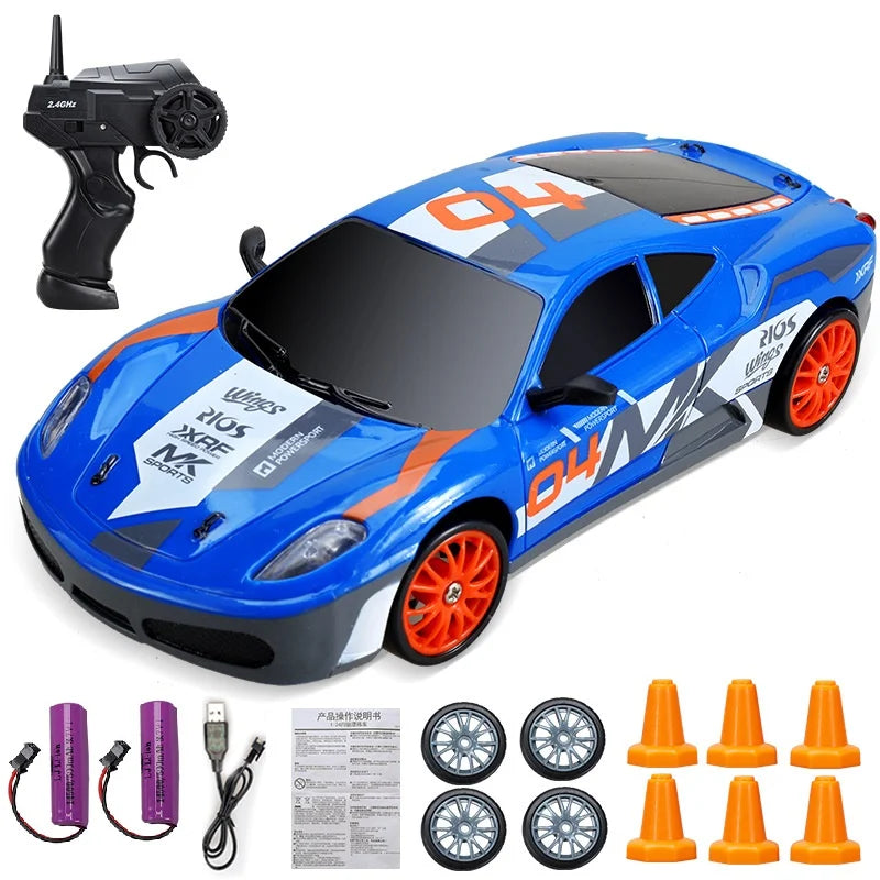 2.4G Drift Rc Car 4WD RC Drift Car Toy Remote Control GTR Model AE86 Vehicle Car RC Racing Car Toy for  Christmas Gifts