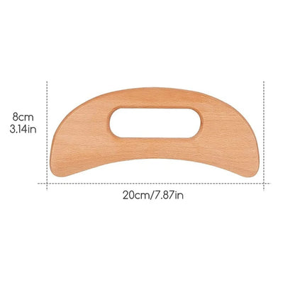 Wood Therapy Massage Gua Sha Tool, Lymphatic Drainage Massager, Grip Scraping Board, Anti Cellulite for Body Shaping,Muscle,Neck