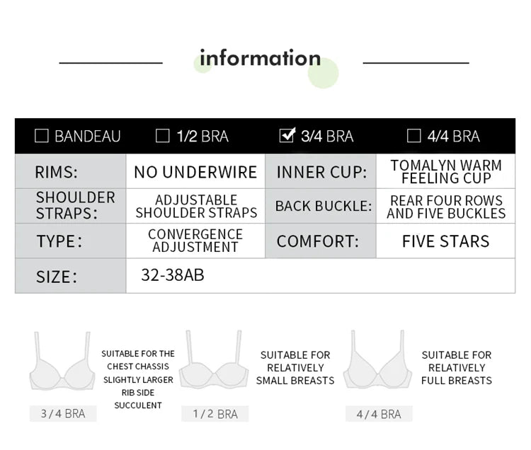 Women’s Low-Cut Lace Push-Up Bralette – Adjustable Straps, Fashionable Lingerie