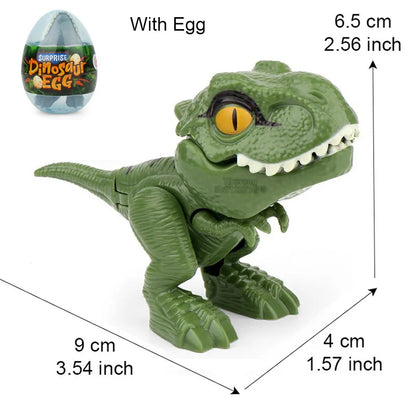 Finger Dinosaur Figure Jurassic Model Dino Park Egg Toy for Children Biting Hand Fidget Tricky Pteranodon Mosasaurus Joints Gift