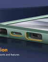 for Samsung Galaxy S24 S23 Ultra Case Bulit-in Screen Protector & Slide Camera Cover Phone Case with Kickstand Belt-Clip