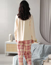 Women’s 2-Piece Pajama Set – Long Sleeve Top & Pants, Loose & Comfortable Winter Loungewear