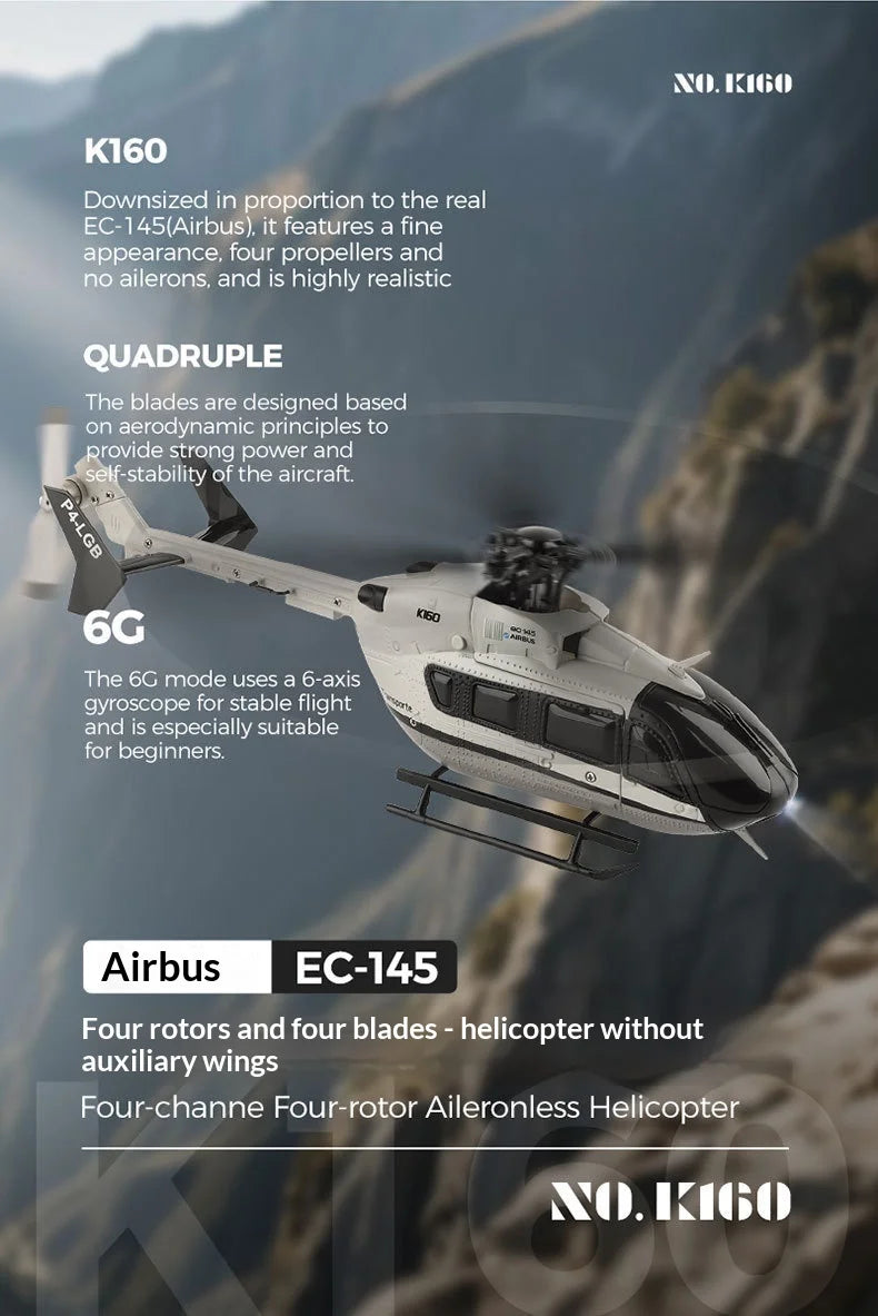 Realistic Four Channel Remote Control Military Helicopter With Brushless Motor