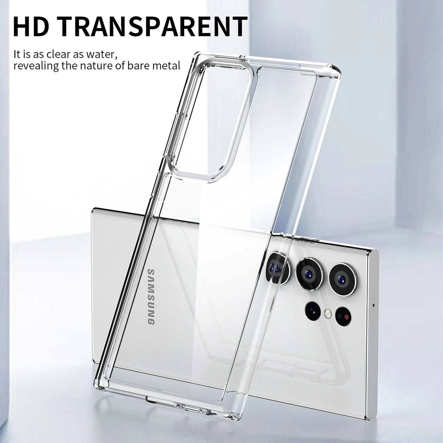 for Samsung S23 Case iPaky S23 Plus HD Transparent PC TPU Hybrid Airbag Shockproof Armor Cover for Samsung Galaxy S23 Ultra Case