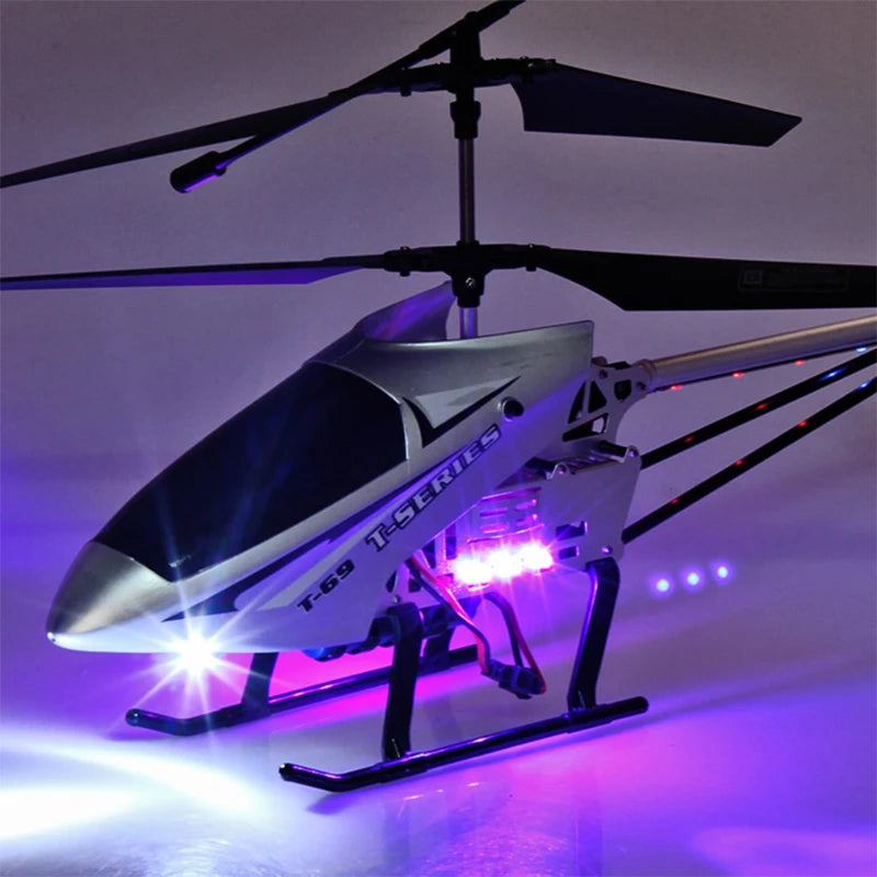 Rc Helicopter With Remote Control Extra Durable Big Plane Toy For Drone Model Outdoor 3.5CH 80cm Aircraft Large Helicopter
