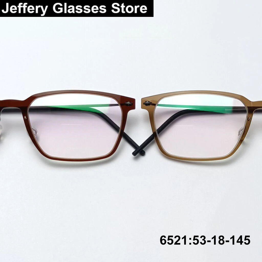 Rectangle Titanium Acetate Ultralight Eyeglasses Frame