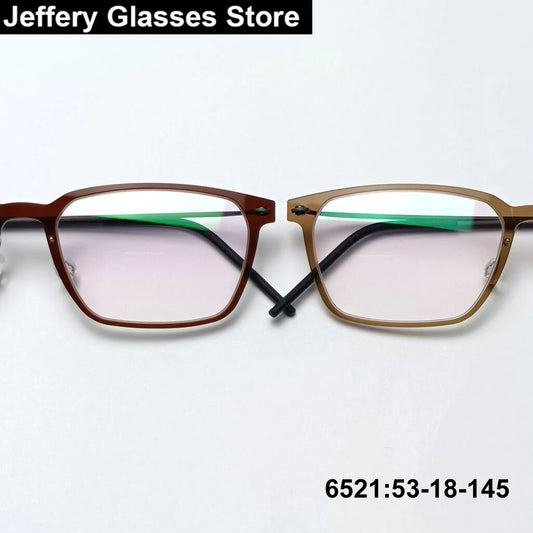 Rectangle Titanium Acetate Ultralight Eyeglasses Frame