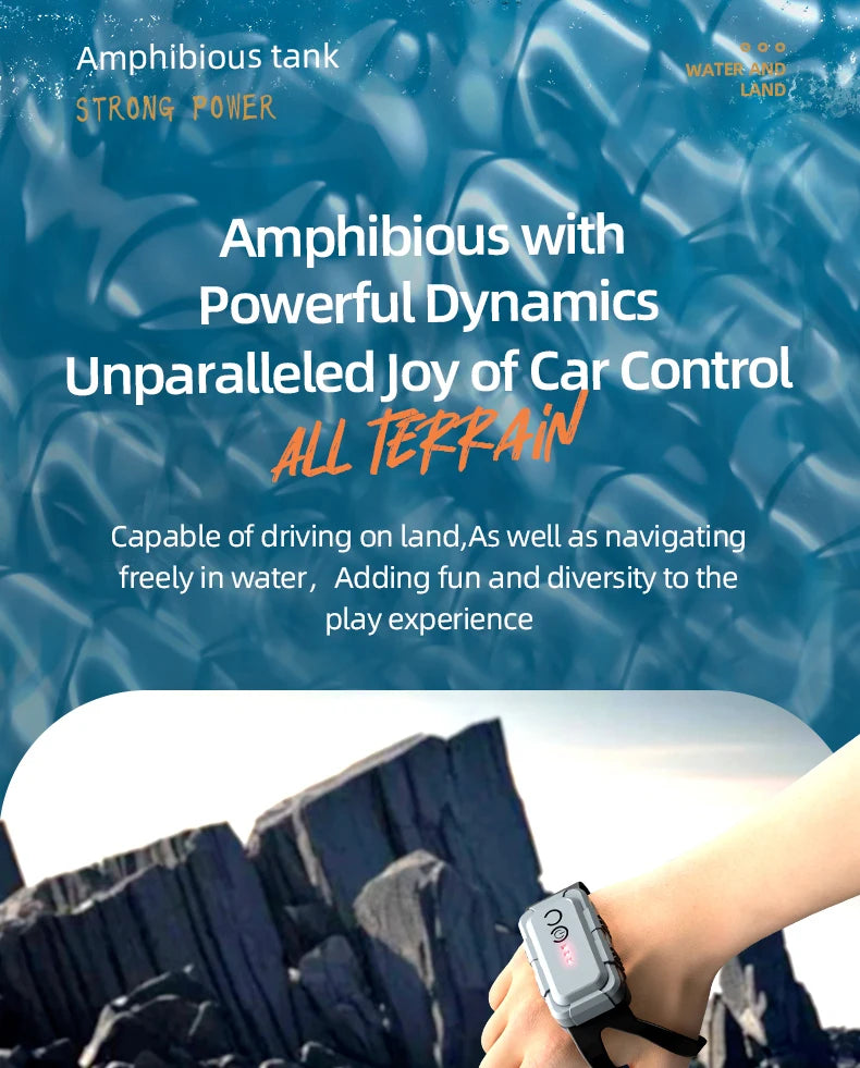 4WD RC Car 2.4G Amphibious 4 Wheel Remote Control Truck Climbing Off Road Waterproof Armored Vehicles 's Toys
