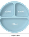 BPA Free Silicone Baby Tableware Set Suction Bowl Toddler Dinning Plate Straw Cup Silicone Bibs Spoon Fork for Children Dishes