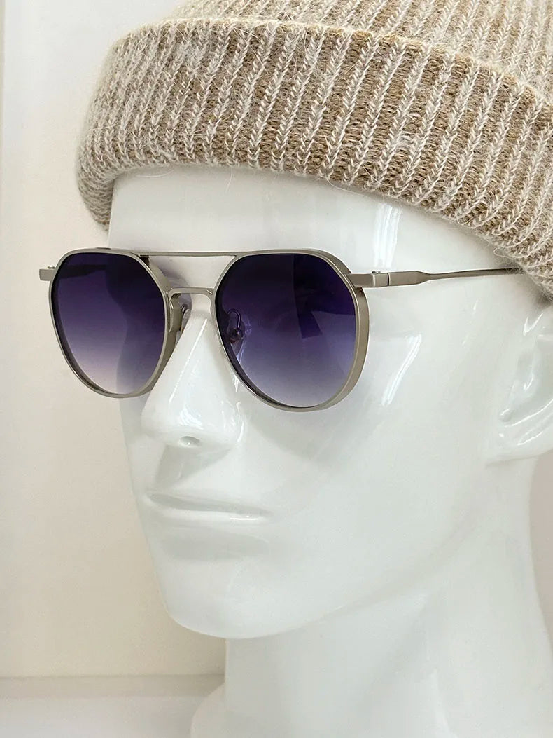 Oval Vintage Sunglasses With UV400 Protection