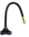 Free Bending Yellow Copper Mist Nozzle 8mm Straight Push Lock Joint Garden Watering Humidification Sprayer