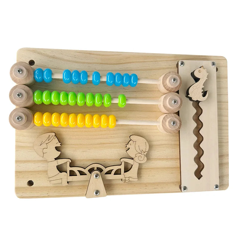Montessori Busy Board DIY Accessories Wooden Toys Busyboard  Fine Motor Skills Activity Board Educational Toys for