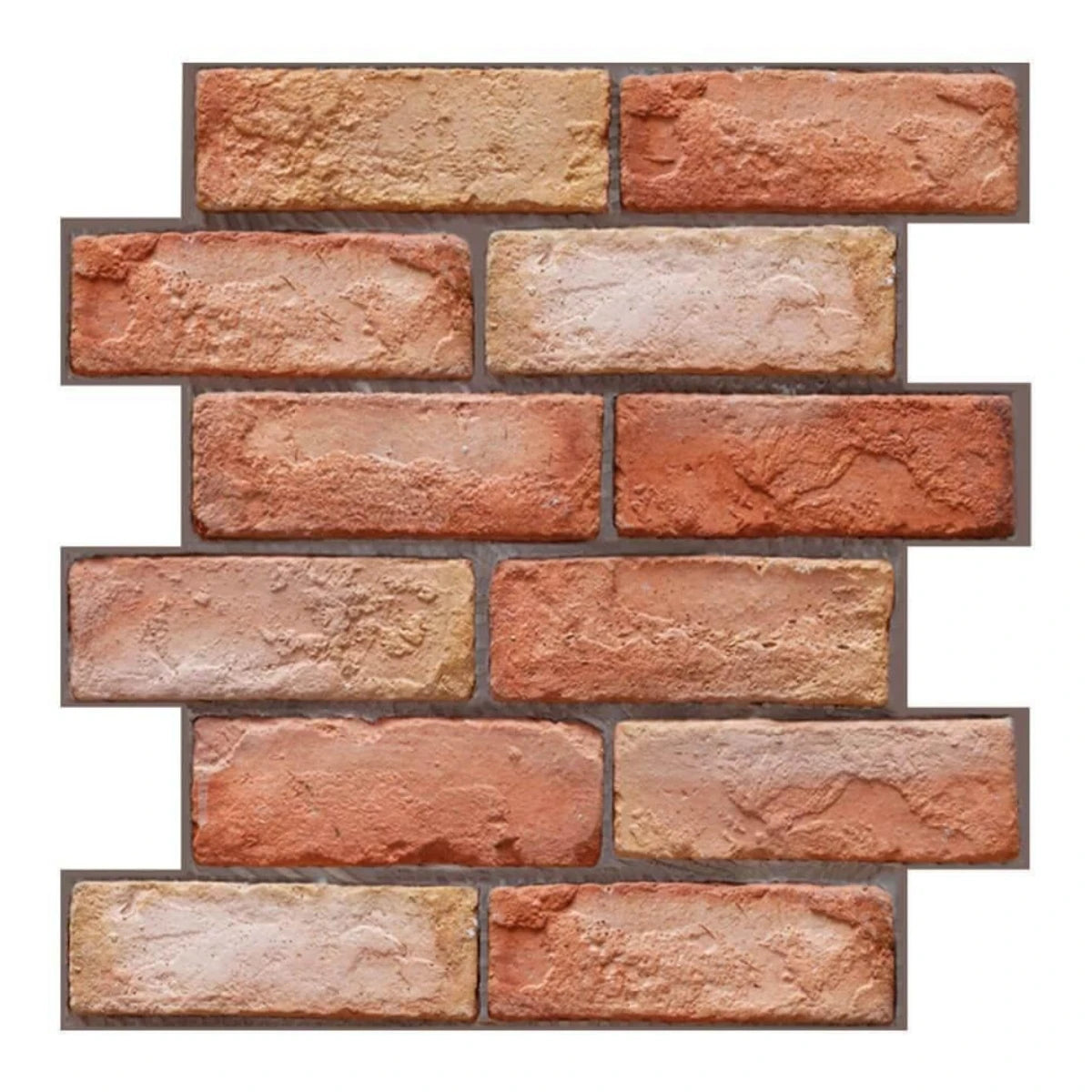 10pcs 3D Wall Sticker Self-adhesive Faux Brick Wall Panel Peel and Stick Kitchen Tile Backsplash Bathroom Wall Tile Sticker