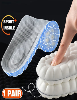 1Pair 4D Soft Plantar Fasciitis Insole Arch Support Orthopedic Inserts Shoes Insoles for Feet Sports Shock Absorption Shoe Pads