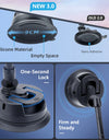 for Insta360 X3 Accessories 9cm Diameter Car Phone Suction Cup Holder for Smartphones for Gopro Hero 11 10 9 Accessories
